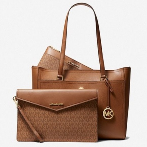 Michael Kors Maisie Large Pebbled Leather 3-in-1 Tote Bag - Picture 1 of 5